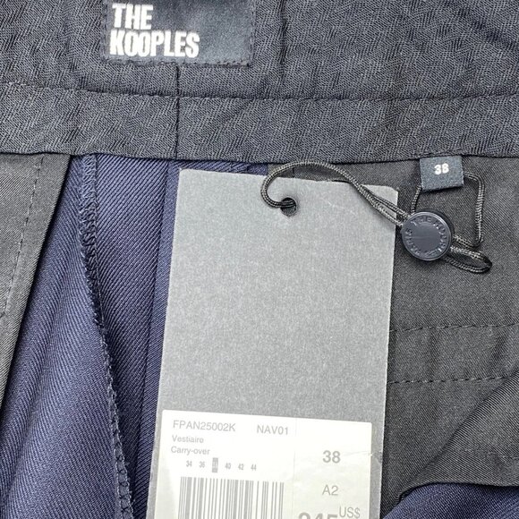 The Kooples Women’s Straight-Fit Wool Suit Pants – Navy Blue – Size 6 - Picture 6 of 9